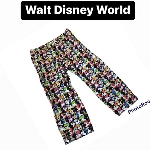 WALT DISNEY WORLD cotton pants scrubs size XL womens - Picture 1 of 9
